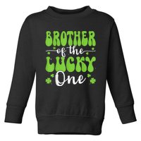 Brother Of The Lucky One First Birthday St PatrickS Day Toddler Sweatshirt