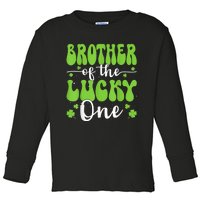 Brother Of The Lucky One First Birthday St PatrickS Day Toddler Long Sleeve Shirt