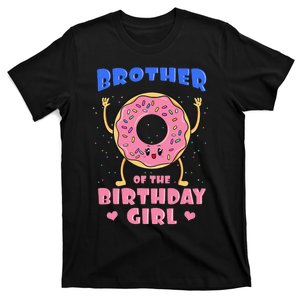 Brother Of The Birthday Donut Bday Party Bro Sib T-Shirt