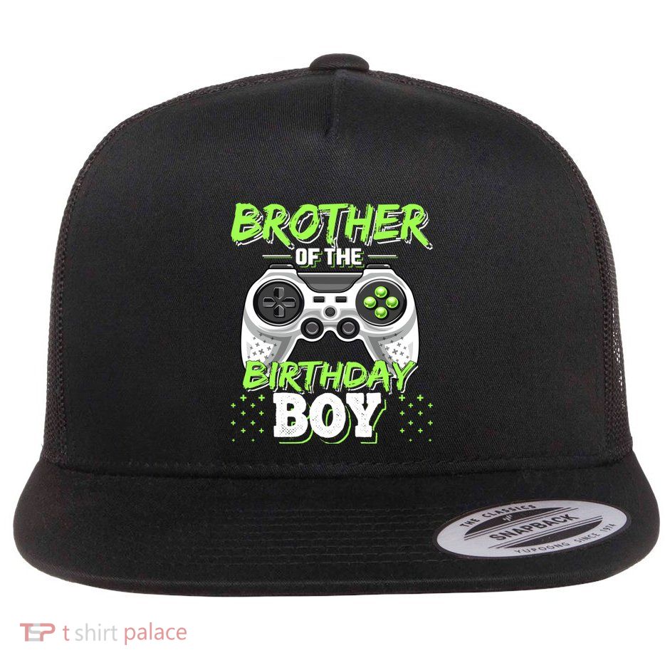 Brother Of The Birthday Flat Bill Trucker Hat