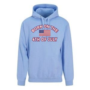 BORN ON THE 4TH OF JULY Birthday Unisex Surf Hoodie