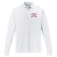 BORN ON THE 4TH OF JULY Birthday Performance Long Sleeve Polo