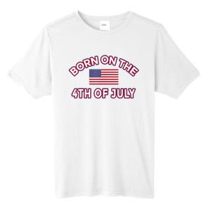 BORN ON THE 4TH OF JULY Birthday Tall Fusion ChromaSoft Performance T-Shirt