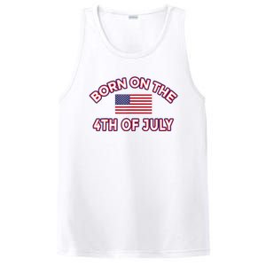 BORN ON THE 4TH OF JULY Birthday PosiCharge Competitor Tank