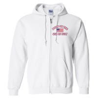 BORN ON THE 4TH OF JULY Birthday Full Zip Hoodie