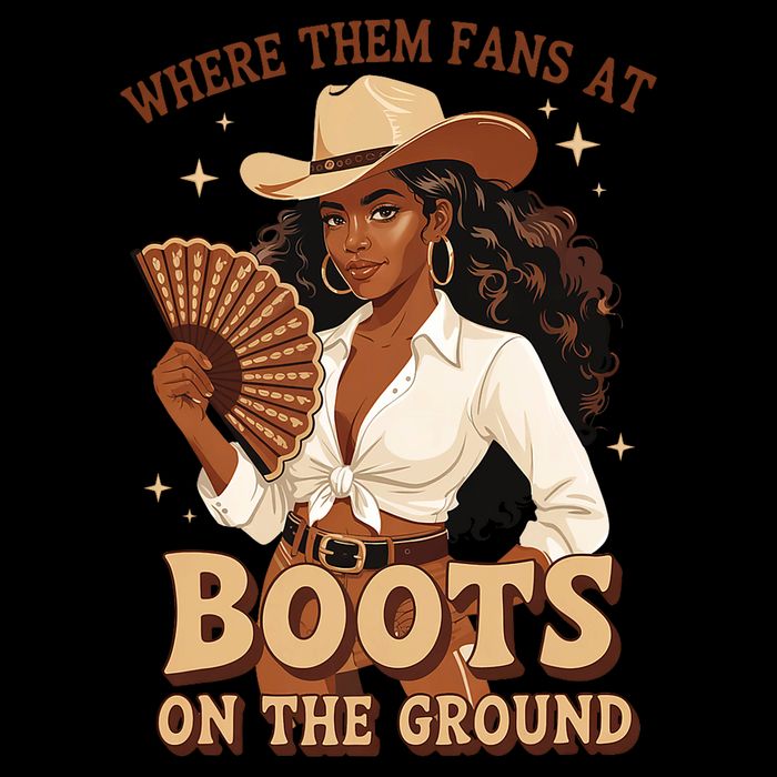 Boots On The Ground Where Them Fans At Black Cowgirl Zip Tote Bag