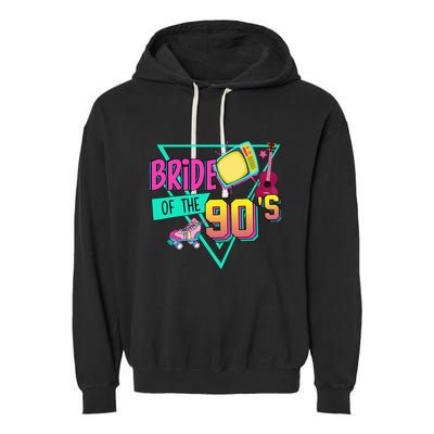 Bride Of The 90s Retro 90s Bride Bachelorette Party Garment-Dyed Fleece Hoodie