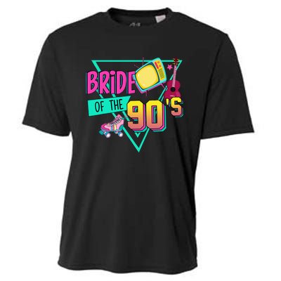 Bride Of The 90s Retro 90s Bride Bachelorette Party Cooling Performance Crew T-Shirt