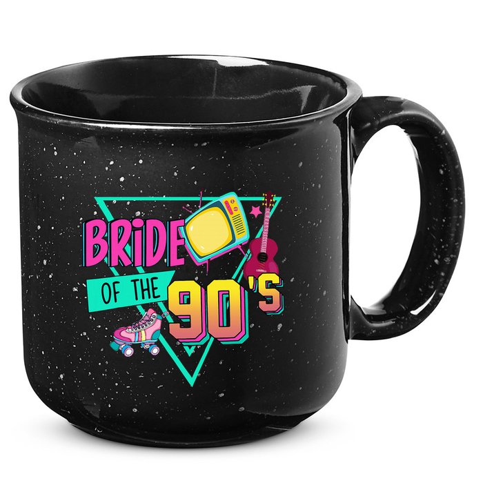 Bride Of The 90s Retro 90s Bride Bachelorette Party 15oz Campfire Ceramic Mug