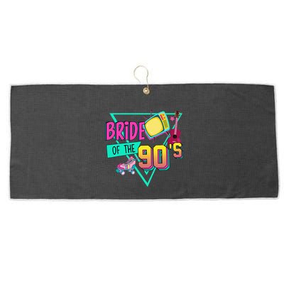 Bride Of The 90s Retro 90s Bride Bachelorette Party Large Microfiber Waffle Golf Towel