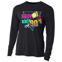 Bride Of The 90s Retro 90s Bride Bachelorette Party Cooling Performance Long Sleeve Crew