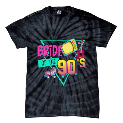 Bride Of The 90s Retro 90s Bride Bachelorette Party Tie-Dye T-Shirt