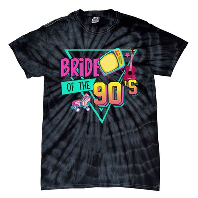 Bride Of The 90s Retro 90s Bride Bachelorette Party Tie-Dye T-Shirt