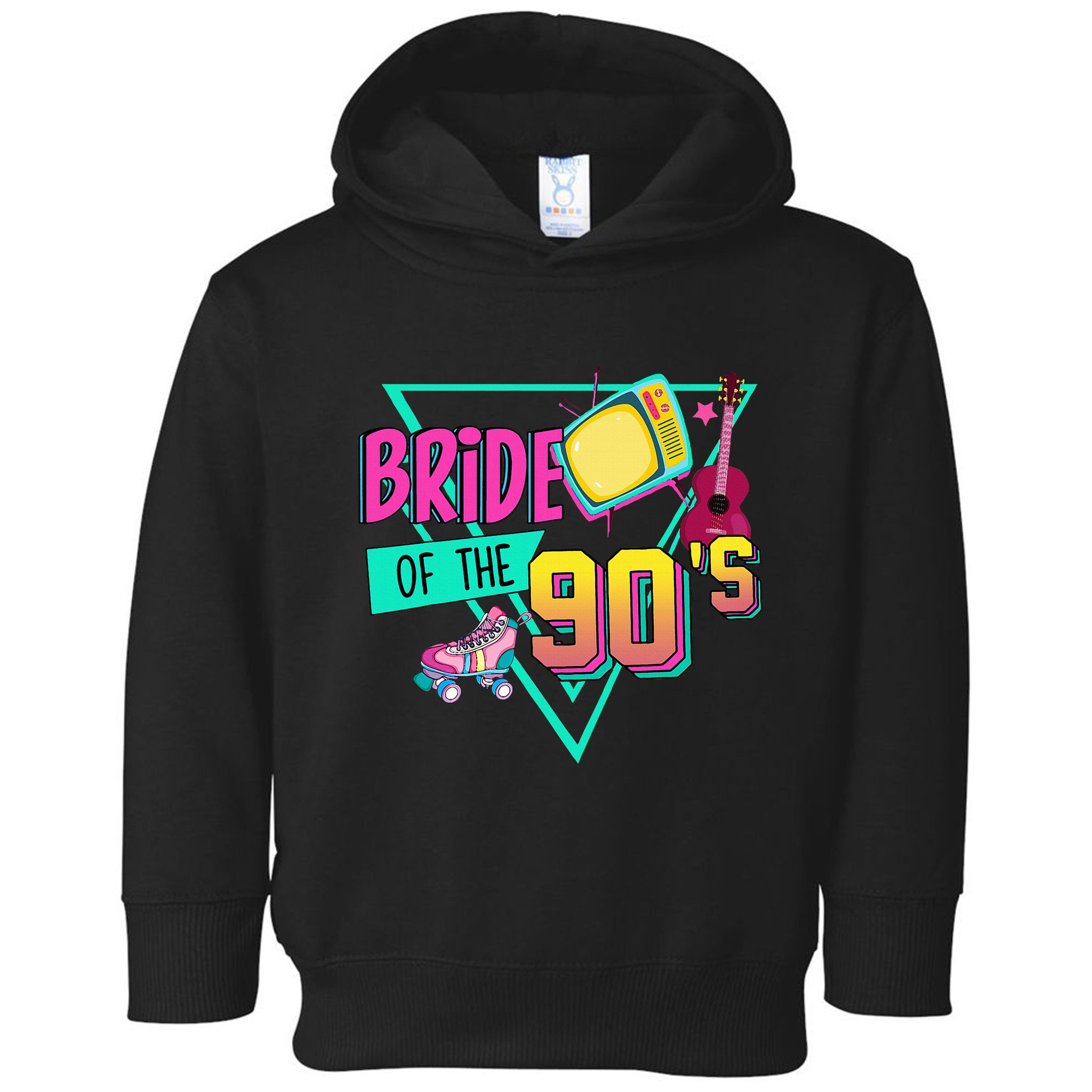 Bride Of The 90s Retro 90s Bride Bachelorette Party Toddler Hoodie