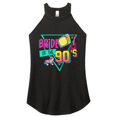 Bride Of The 90s Retro 90s Bride Bachelorette Party Women's Perfect Tri Rocker Tank