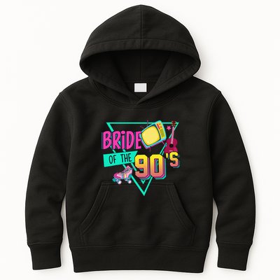 Bride Of The 90s Retro 90s Bride Bachelorette Party Kids Hoodie