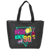Bride Of The 90s Retro 90s Bride Bachelorette Party Zip Tote Bag