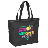Bride Of The 90s Retro 90s Bride Bachelorette Party Zip Tote Bag
