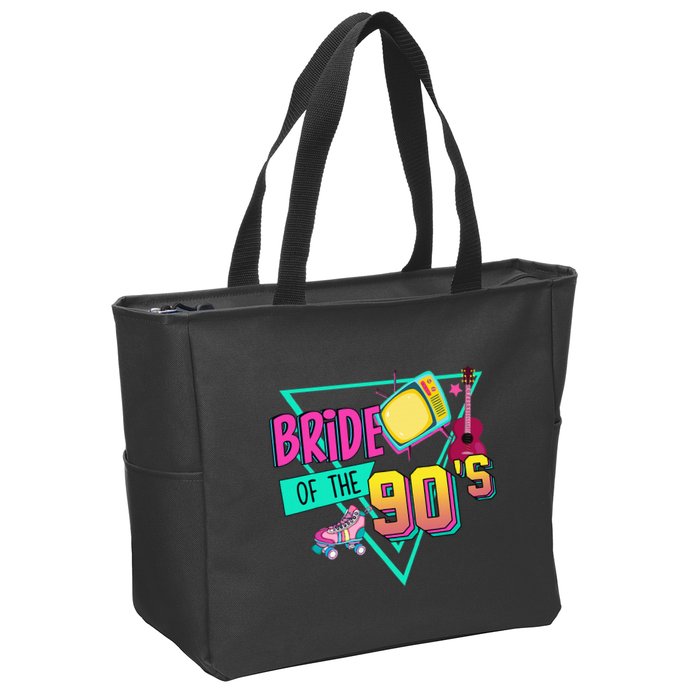 Bride Of The 90s Retro 90s Bride Bachelorette Party Zip Tote Bag