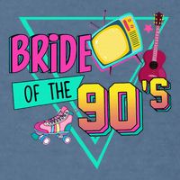 Bride Of The 90s Retro 90s Bride Bachelorette Party Garment-Dyed Sweatshirt