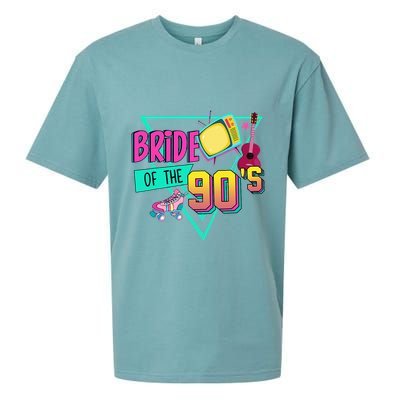 Bride Of The 90s Retro 90s Bride Bachelorette Party Sueded Cloud Jersey T-Shirt