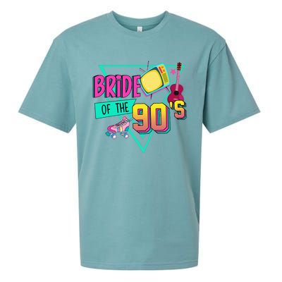 Bride Of The 90s Retro 90s Bride Bachelorette Party Sueded Cloud Jersey T-Shirt