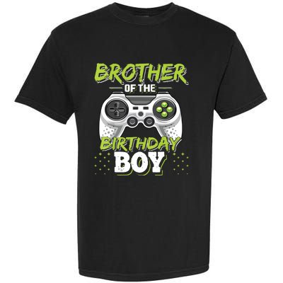 Brother Of The Birthday Boy Matching Video Game Birthday Garment-Dyed Heavyweight T-Shirt