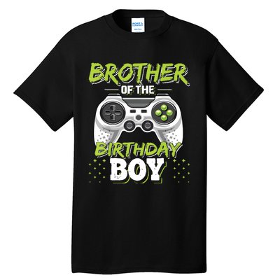 Brother Of The Birthday Boy Matching Video Game Birthday Tall T-Shirt