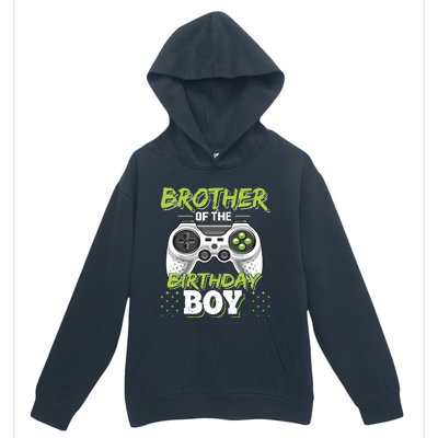 Brother Of The Birthday Boy Matching Video Game Birthday Urban Pullover Hoodie