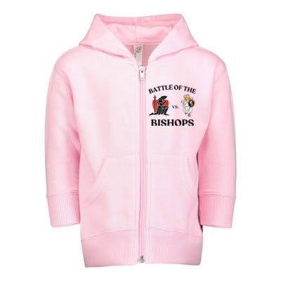 Battle Of The Bishops Toddler Zip Fleece Hoodie