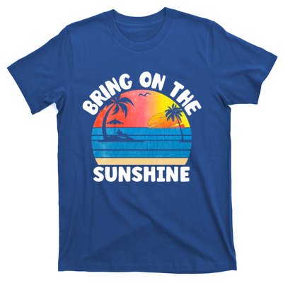 Bring On The Sunshine Summer Beach Vibes Vacation Vintage Gift T-Shirt