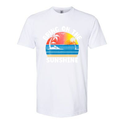 Bring On The Sunshine Summer Beach Vibes Vacation Vintage Gift Softstyle® CVC T-Shirt