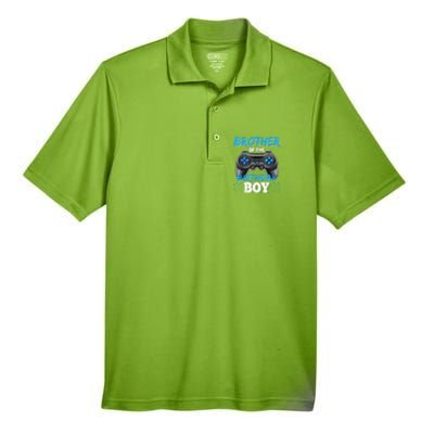 Brother Of The Birthday Boy Matching Video Game Birthday Men's Origin Performance Pique Polo