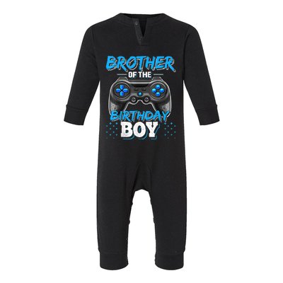 Brother Of The Birthday Boy Matching Video Game Birthday Infant Fleece One Piece