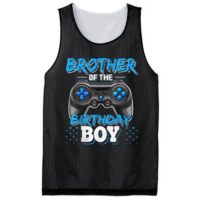 Brother Of The Birthday Boy Matching Video Game Birthday Mesh Reversible Basketball Jersey Tank