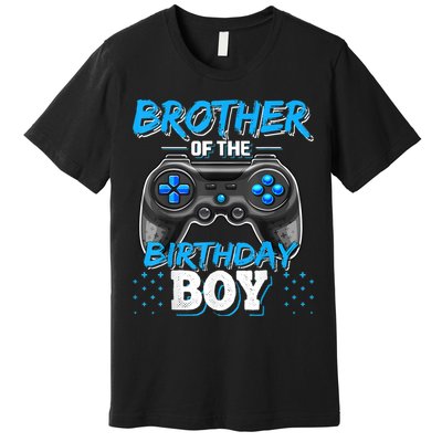 Brother Of The Birthday Boy Matching Video Game Birthday Premium T-Shirt
