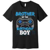 Brother Of The Birthday Boy Matching Video Game Birthday Premium T-Shirt