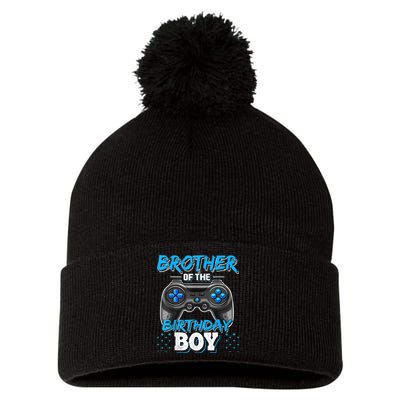 Brother Of The Birthday Boy Matching Video Game Birthday Pom Pom 12in Knit Beanie