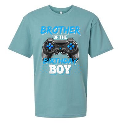 Brother Of The Birthday Boy Matching Video Game Birthday Sueded Cloud Jersey T-Shirt