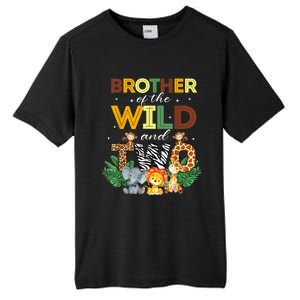 Brother Of The Wild Two Zoo Birthday Safari Jungle Animal Tall Fusion ChromaSoft Performance T-Shirt