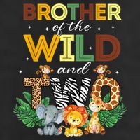 Brother Of The Wild Two Zoo Birthday Safari Jungle Animal 11oz C Handle Ceramic Mug