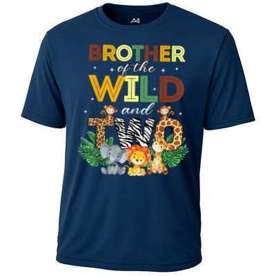 Brother Of The Wild Two Zoo Birthday Safari Jungle Animal Performance Shirt