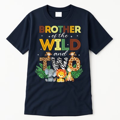 Brother Of The Wild Two Zoo Birthday Safari Jungle Animal Tall T-Shirt