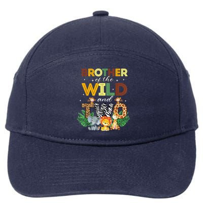 Brother Of The Wild Two Zoo Birthday Safari Jungle Animal 7-Panel Snapback Hat