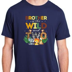 Brother Of The Wild Two Zoo Birthday Safari Jungle Animal Adult ChromaSoft Performance T-Shirt