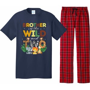 Brother Of The Wild Two Zoo Birthday Safari Jungle Animal Pajama Set