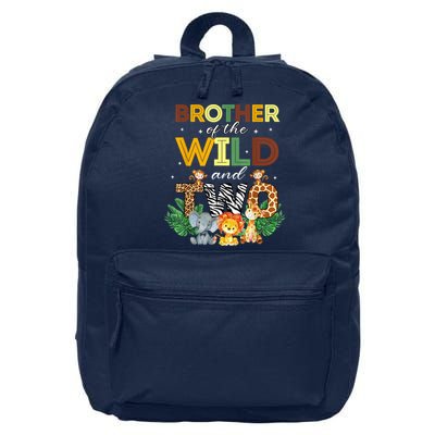 Brother Of The Wild Two Zoo Birthday Safari Jungle Animal 16 in Basic Backpack