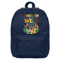 Brother Of The Wild Two Zoo Birthday Safari Jungle Animal 16 in Basic Backpack