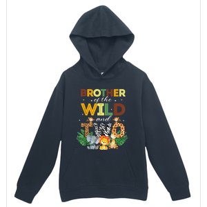 Brother Of The Wild Two Zoo Birthday Safari Jungle Animal Urban Pullover Hoodie