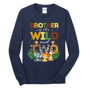 Brother Of The Wild Two Zoo Birthday Safari Jungle Animal Tall Long Sleeve T-Shirt